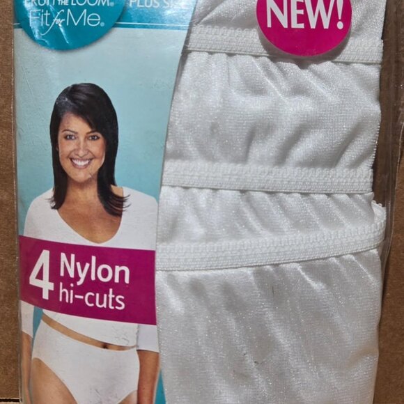 ITEM #6 - FRUIT OF THE LOOM WOMEN'S NYLON HI-CUT BRIEFS SIZE 10 - Picture 1 of 2